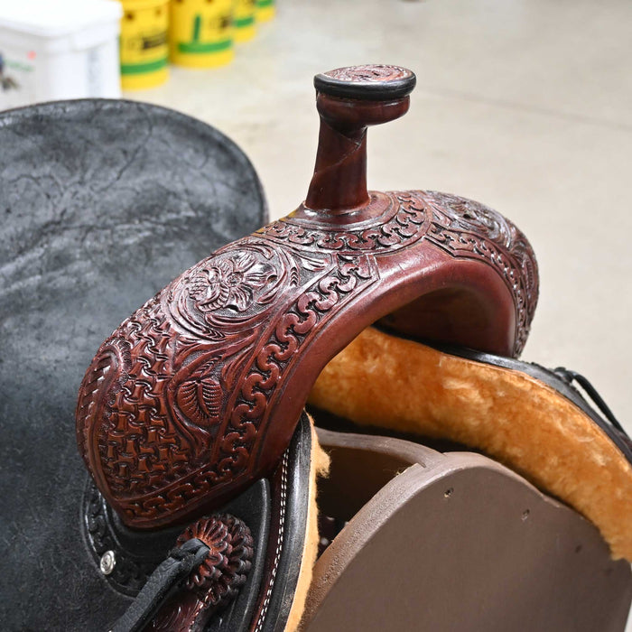 14" TESKEY'S PRO CUTTER RANCH CUTTER SADDLE