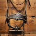 Amazing 1940's Vintage Silver Dotted Bridle & Cavesson Rig w/ Buerman Bit Tack - Rigs MISC