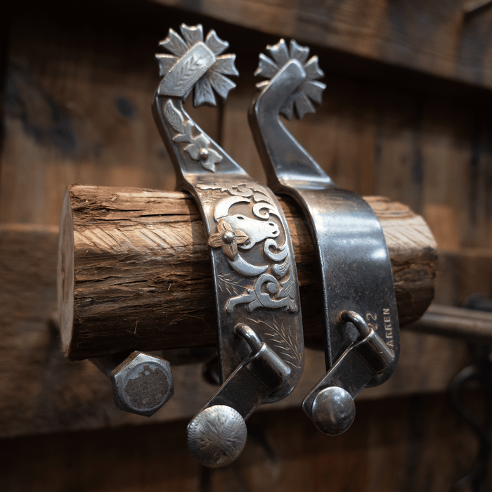 Garren Silver Mounted 8pt. Spurs