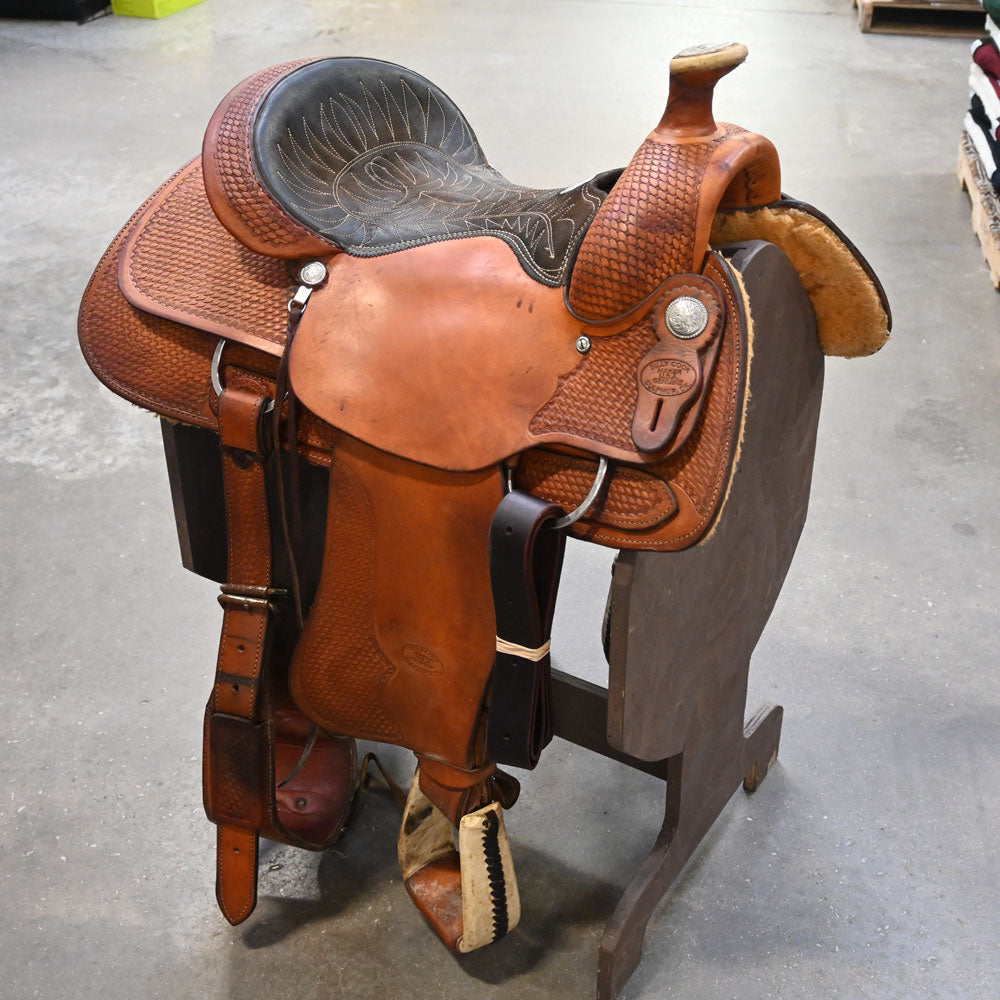 16" USED BILLY COOK ROPING SADDLE