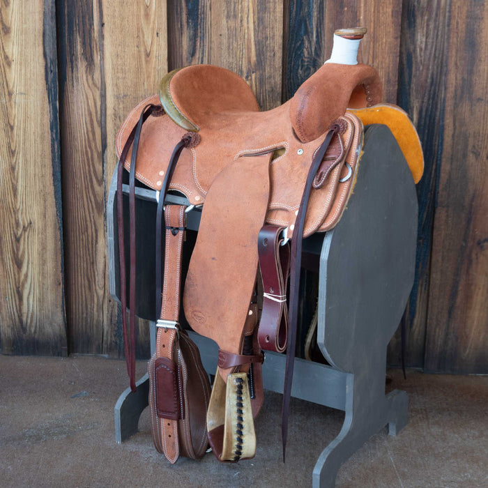 14" TESKEY'S STRIP DOWN RANCH SADDLE