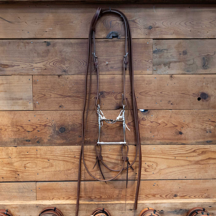 Tom Balding Twisted Wire Snaffle Bridle Rig Tack - Rigs Tom Balding