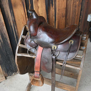 Vintage Western Cowboy Saddle -  SchoellKopf Co. Famous "Jumbo" Saddle _CA741 Collectibles SchoellKopf Co.   