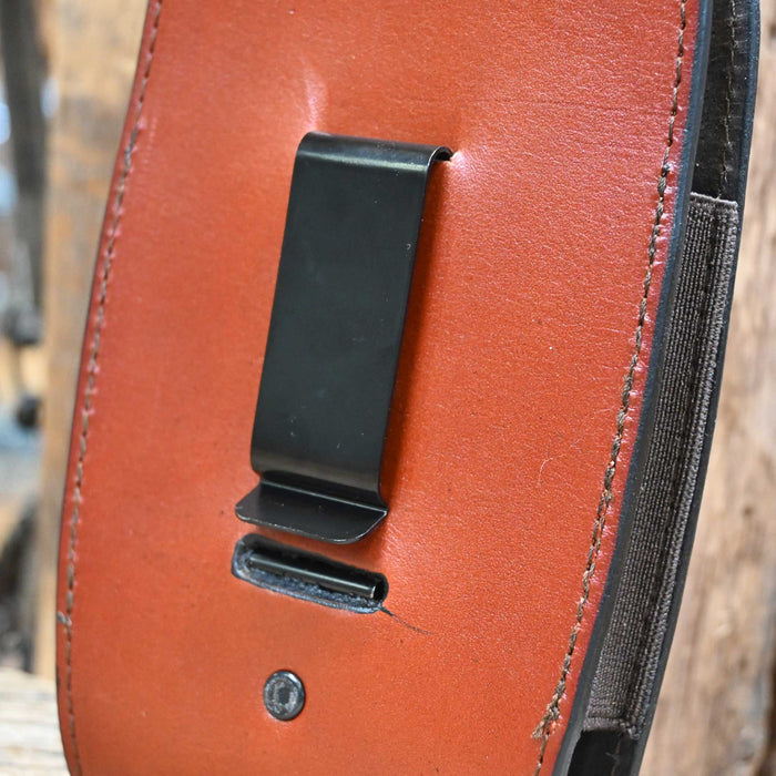 Mahogany Leather Phone Holder Collectibles MISC