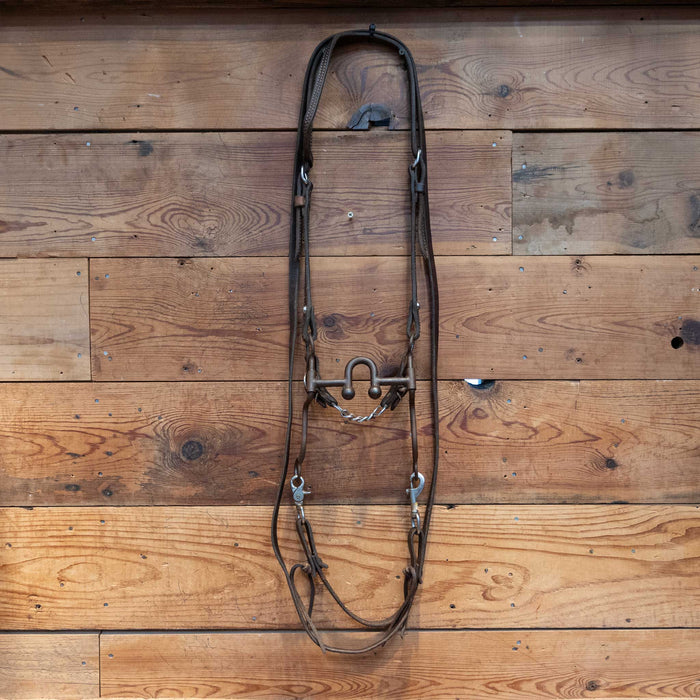 Daryl Davis Solid Port Bridle Rig w/ Single Ear Headstall