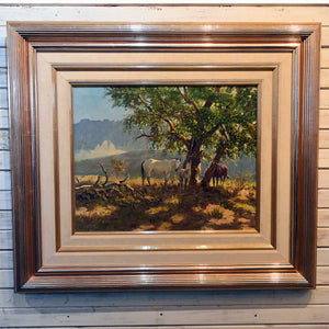 Western Art - Olaf Wieghorst "Shade" 1958 _CA712 Collectibles Olaf Wieghorst 1899-1988