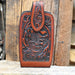 Mahogany Leather Phone Holder Collectibles MISC