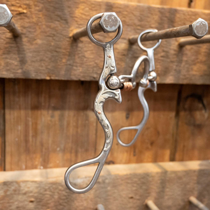 Silver Mounted Kerry Kelley 02S Ported Chain w/Rings Bit