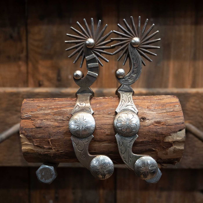 Denny Lytle & Jim Mower Silver Mounted Spurs