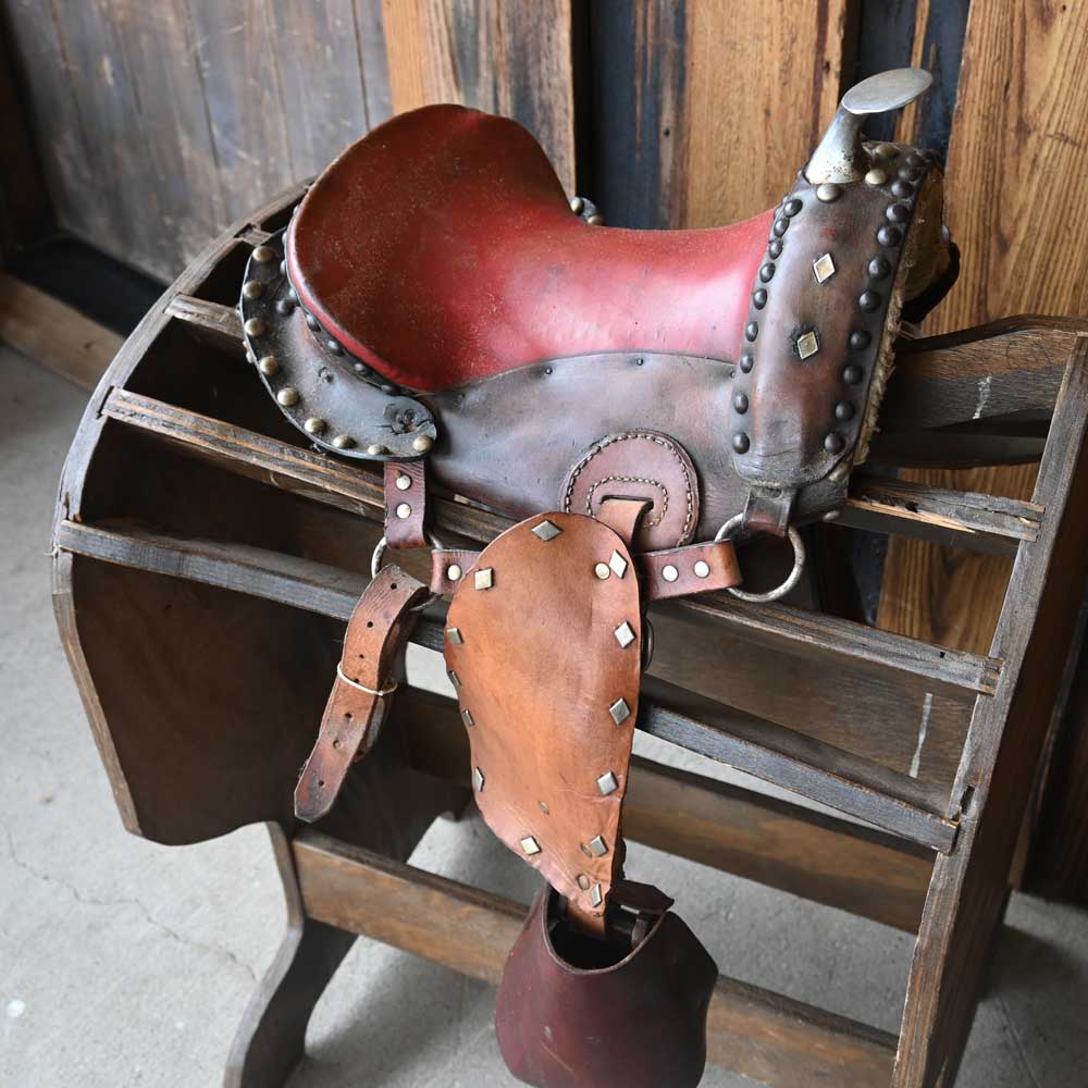 Vintage Western Cowboy Saddle -Saddle _CA737 Collectibles MISC   