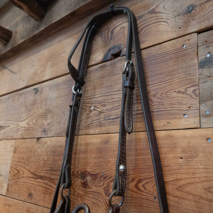 Daryl Davis Solid Port Bridle Rig w/ Single Ear Headstall