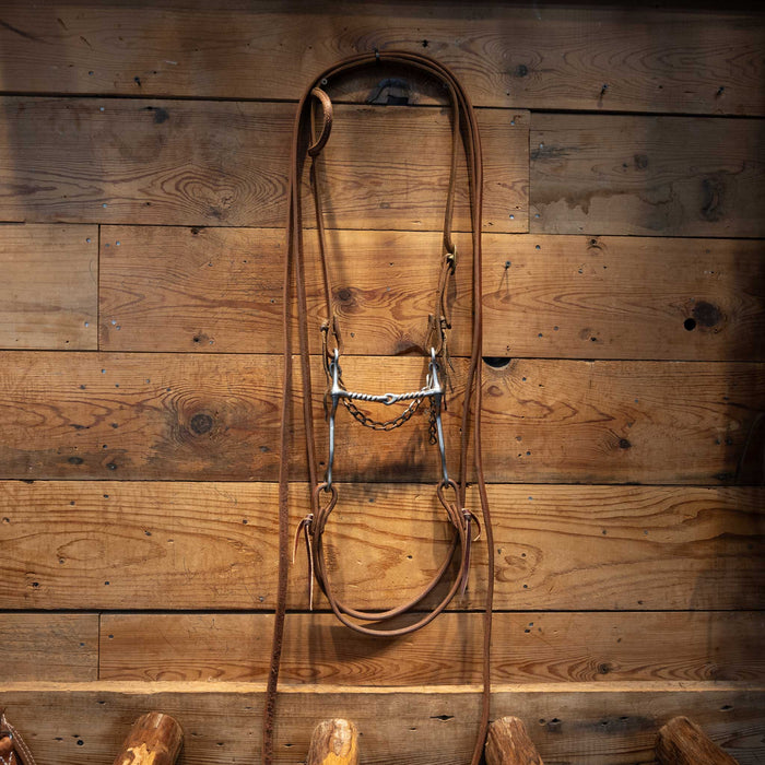 Twisted Wire Snaffle Bridle Rig Tack - Rigs MISC