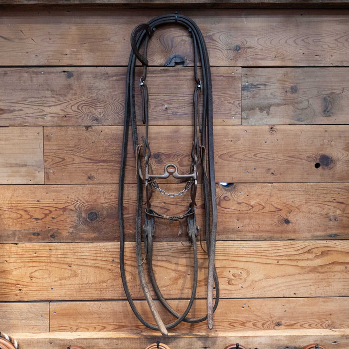 Dennis Moreland Solid Port Bridle Rig w/ Single Ear Headstall