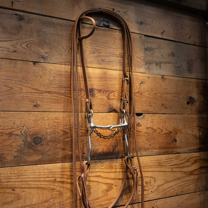 Twisted Wire Snaffle Bridle Rig Tack - Rigs MISC