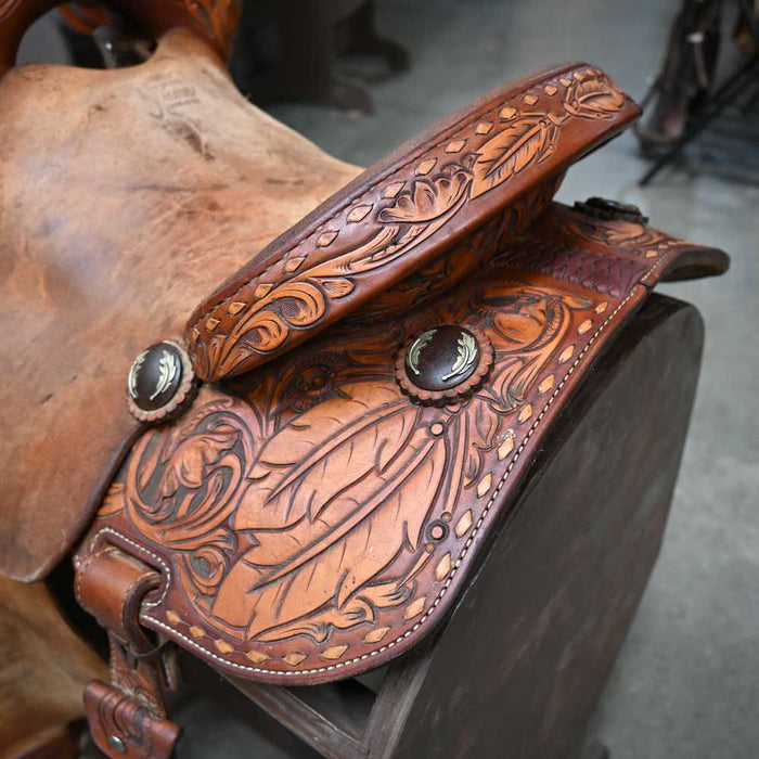 13.5" USED JEFF SMITH XTREME BARREL SADDLE Saddles - Used Jeff Smith