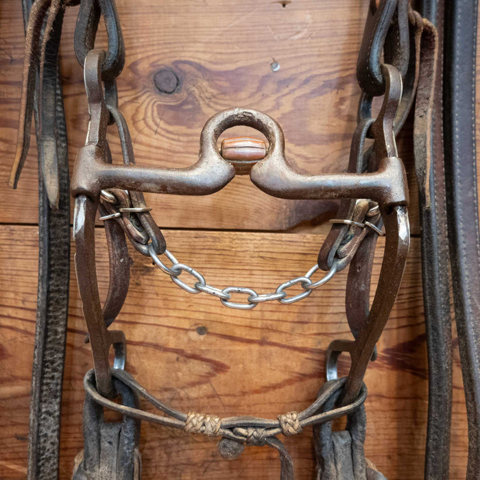Dennis Moreland Solid Port Bridle Rig w/ Single Ear Headstall