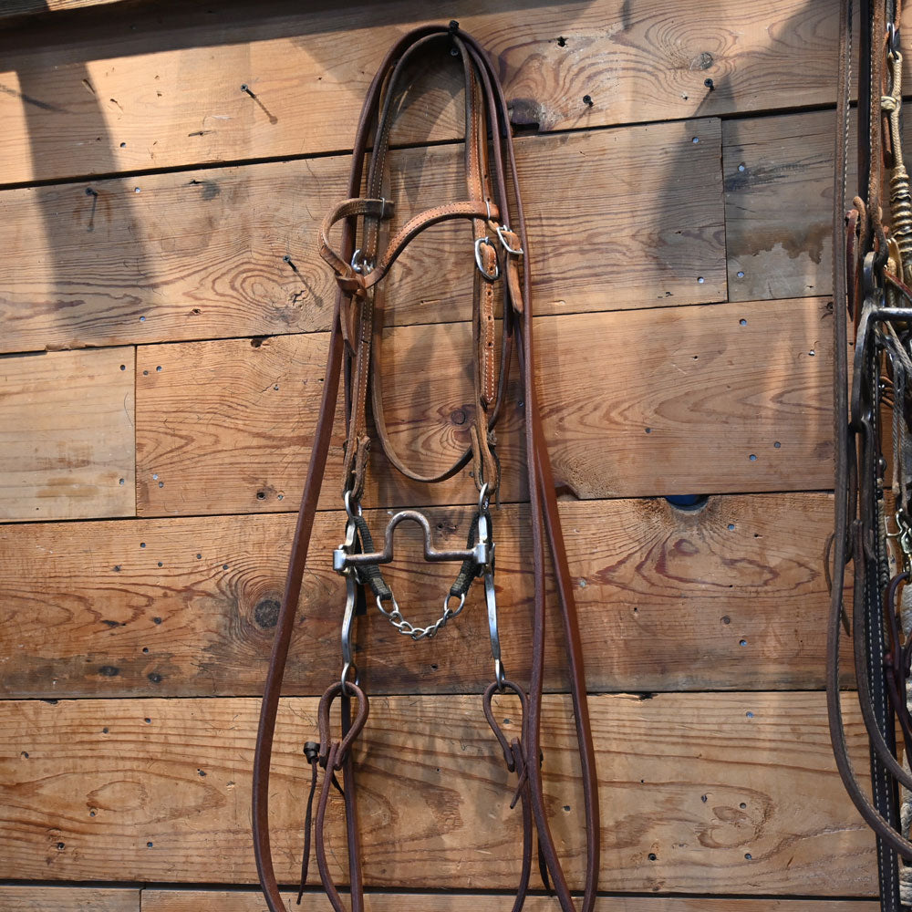 Bridle Rig - Ricky Green Solid Port Bit RIG949 Tack - Rigs Ricky Green