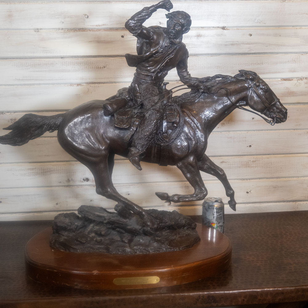 Original Bronze Sculpture "I'll be Back" By Jack Bryant _CA695 Collectibles Jack Bryant   