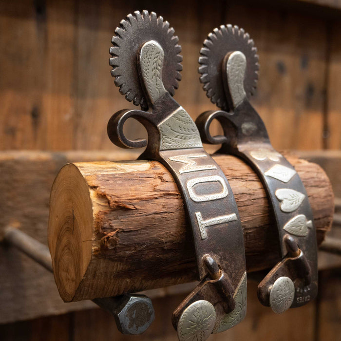 Jerry CATES Spur #1845 Silver Mounted Tack - Spurs Jerry CATES