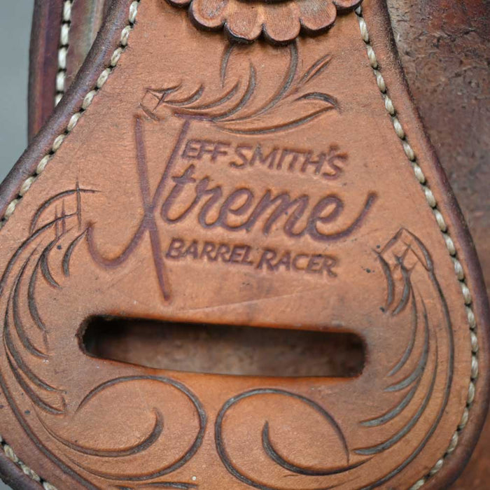 13.5" USED JEFF SMITH XTREME BARREL SADDLE Saddles - Used Jeff Smith