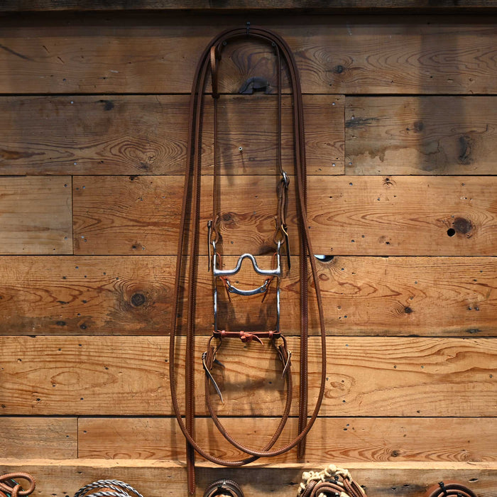 Gorgeous Luke Spraberry Solid Port Bridle Rig w/ All New Leather