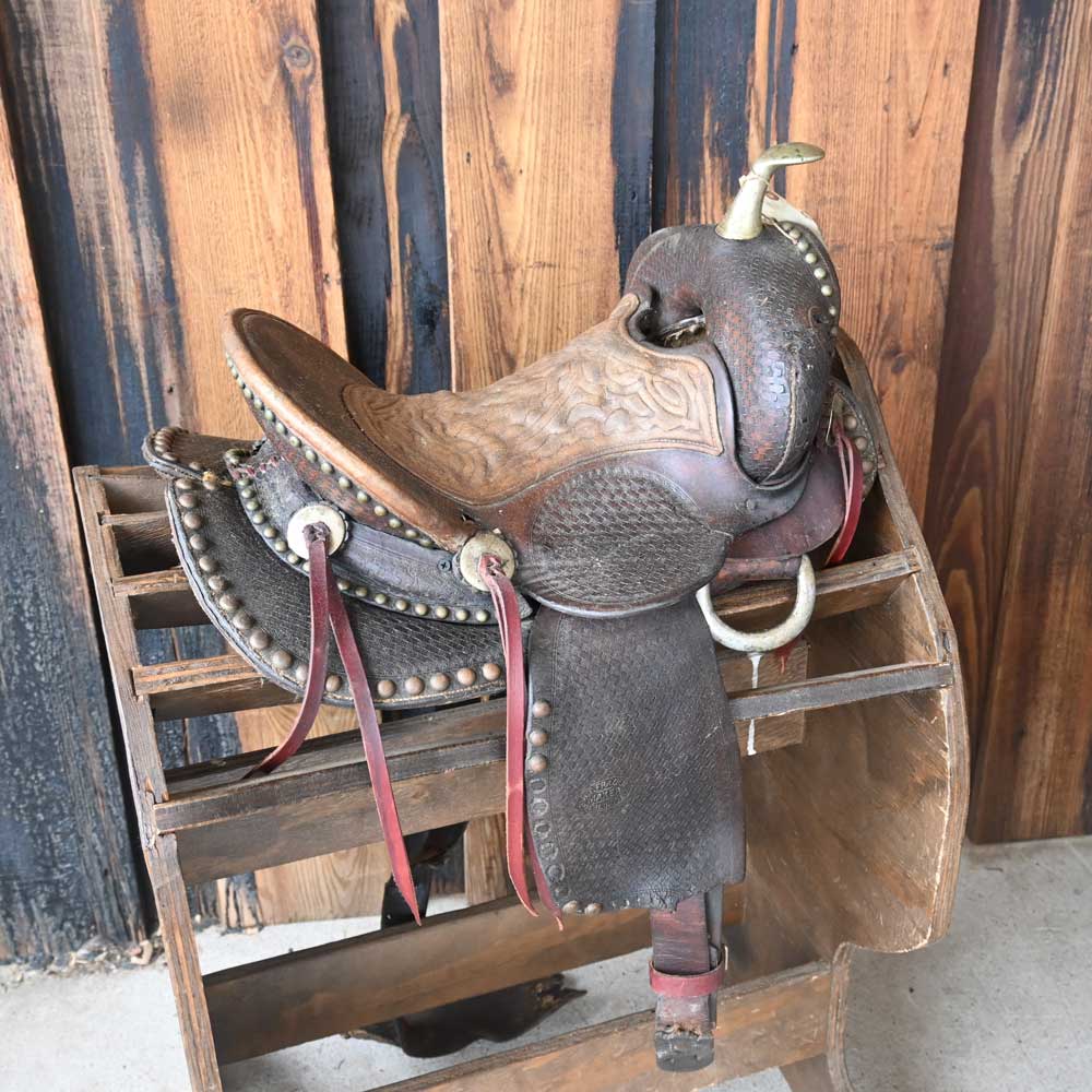 Vintage R.T. Frazier Pueble Colo.  Western Cowboy Saddle - Western Decor  _CA739 Collectibles R.T. Frazier   