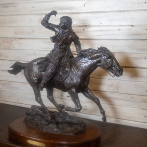 Original Bronze Sculpture "I'll be Back" By Jack Bryant _CA695 Collectibles Jack Bryant   