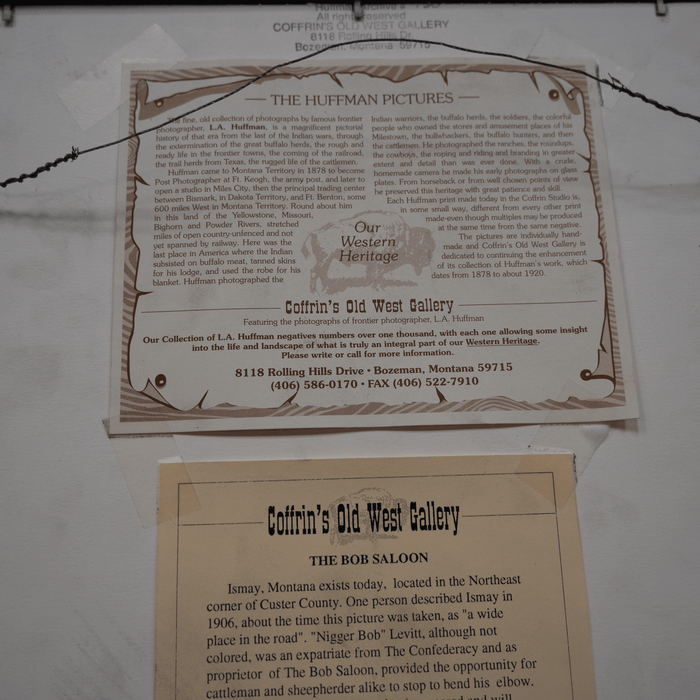 Vintage Photograph from 1906 Cowboy's at the Bar