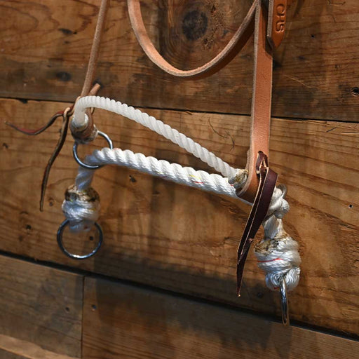 CHS Pauley Puller Rope Nose Side Pull Tack - Training Cow Horse Supply