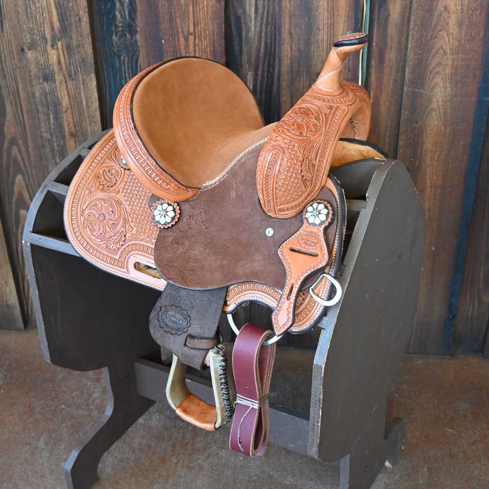 10" TESKEY'S YOUTH BARREL SADDLE