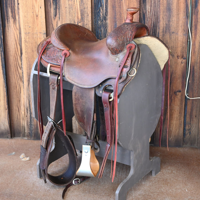 14.5" USED TRENT WARD RANCH SADDLE Saddles - Used Trent Ward