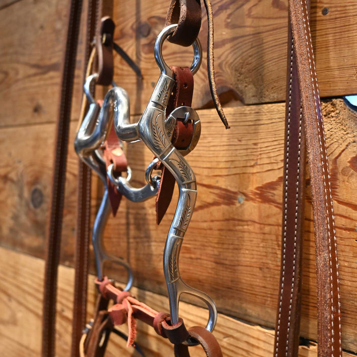 Gorgeous Luke Spraberry Solid Port Bridle Rig w/ All New Leather