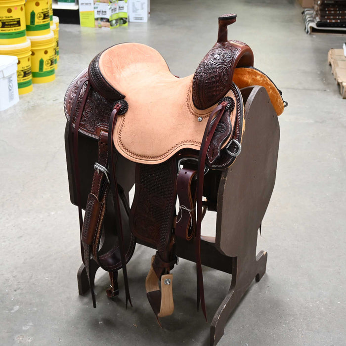 14" TESKEY'S PRO CUTTER RANCH CUTTER SADDLE