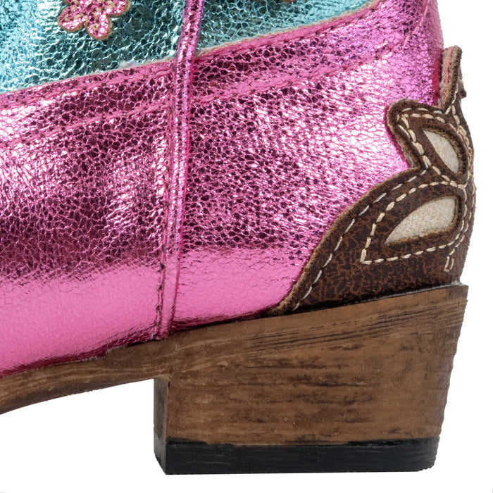 Roper Girl's Western Metallic Snip Toe Boot