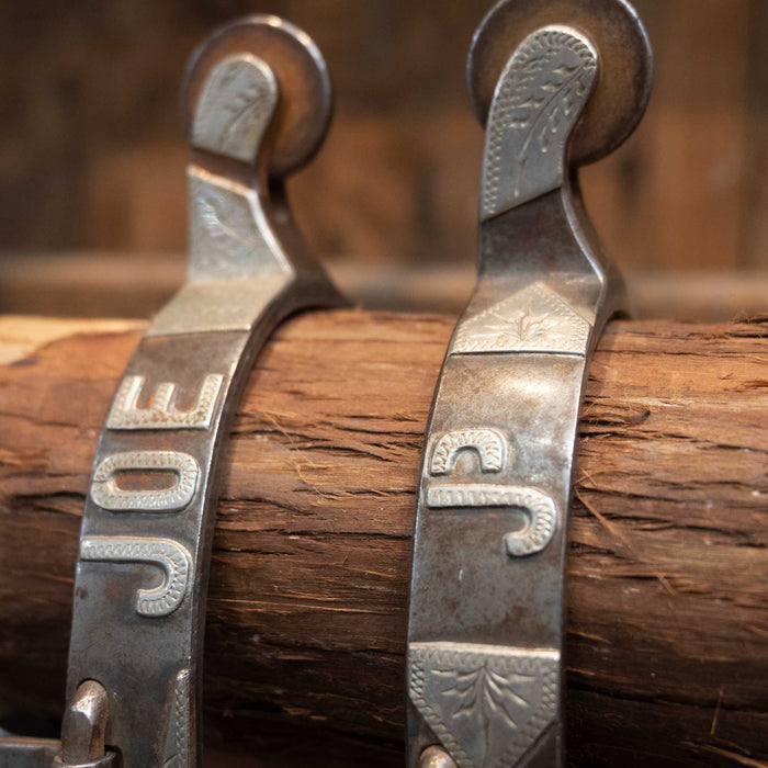 Jerry CATES Spur #4107 Silver Mounted Tack - Spurs Jerry CATES