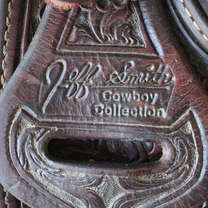 14.5" USED JEFF SMITH RANCH CUTTER SADDLE Saddles - Used Jeff Smith