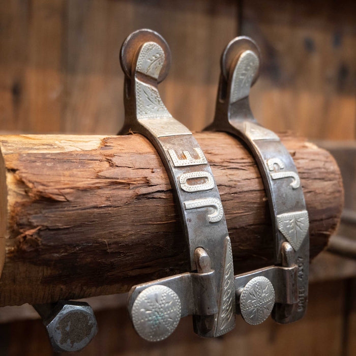 Jerry CATES Spur #4107 Silver Mounted Tack - Spurs Jerry CATES