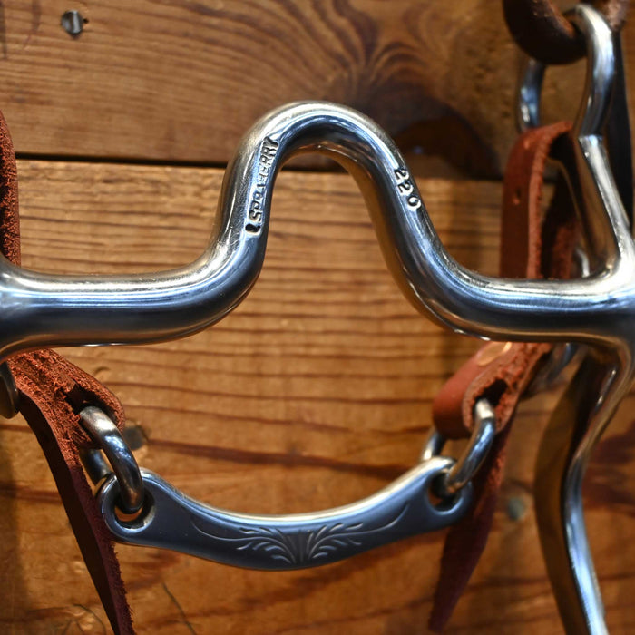 Gorgeous Luke Spraberry Solid Port Bridle Rig w/ All New Leather