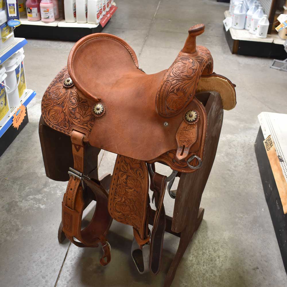 13.5" USED TAMI SEMAS BARREL SADDLE Saddles Tami Semas   