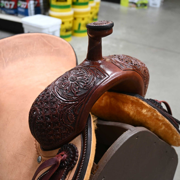 14" TESKEY'S PRO CUTTER RANCH CUTTER SADDLE