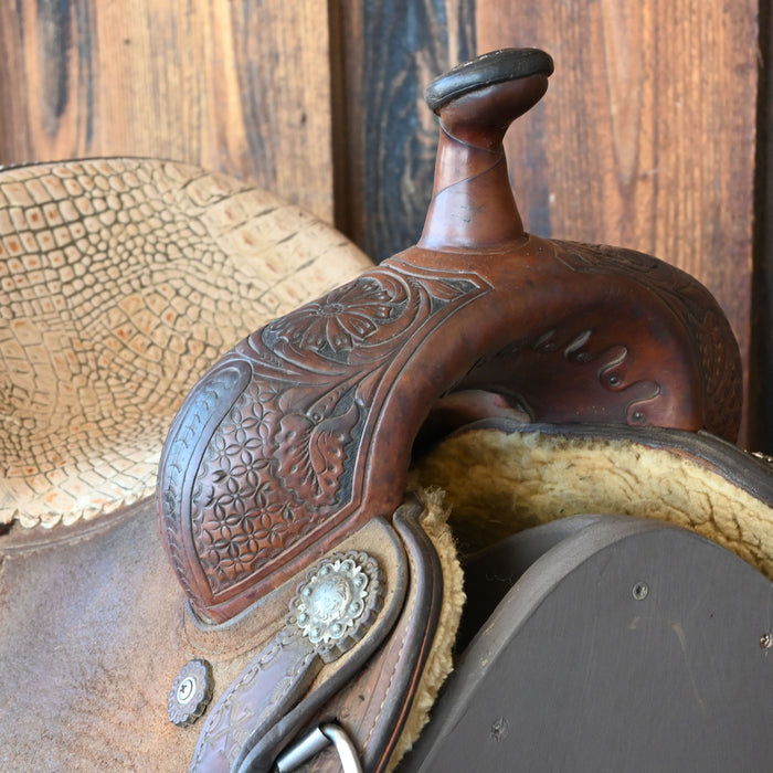 14" USED REINSMAN XTREME SERIES BARREL SADDLE