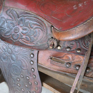 Vintage Western Cowboy Saddle - Western Decor  _CA740) Collectibles MISC   