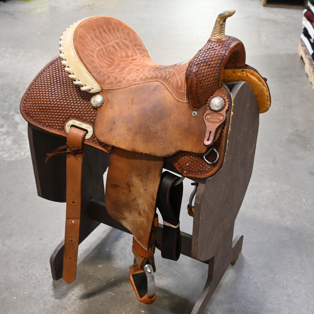 15" USED BILLY COOK BARREL SADDLE Saddles Billy Cook