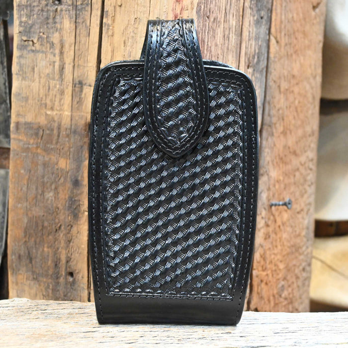 Black Leather Phone Holder Collectibles MISC