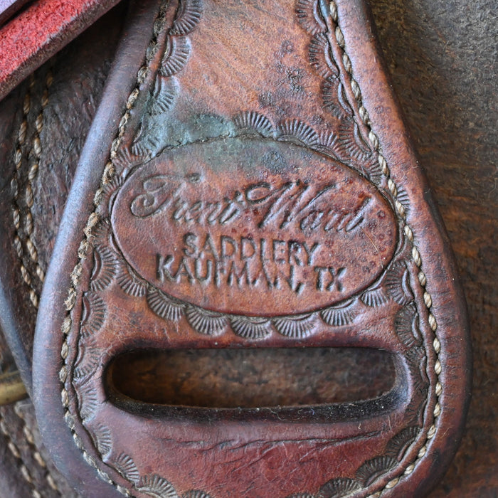 14.5" USED TRENT WARD RANCH SADDLE Saddles - Used Trent Ward