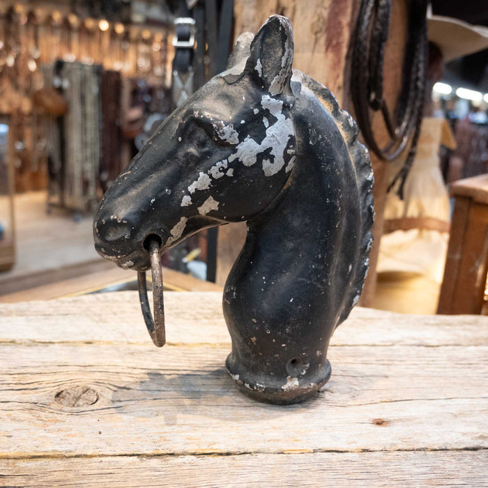 Cast Iron Horse Head Fence Post Topper