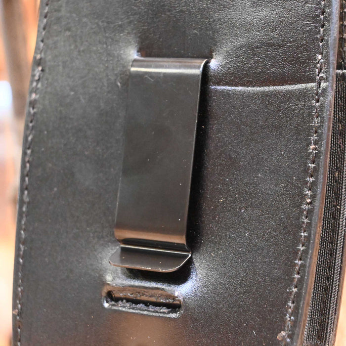 Black Leather Phone Holder Collectibles MISC