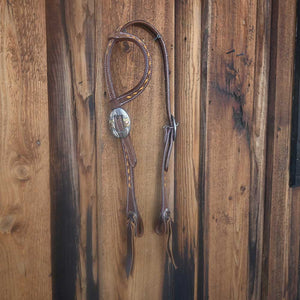 Nice Single Ear Headstall with Brown BuckStitch & Headstall Buckles  AAHS055