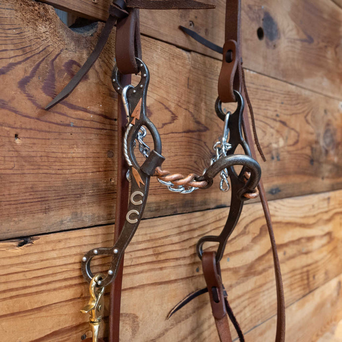 Tristan Mahoney Copper Twisted Wire Loose Port Bridle Rig