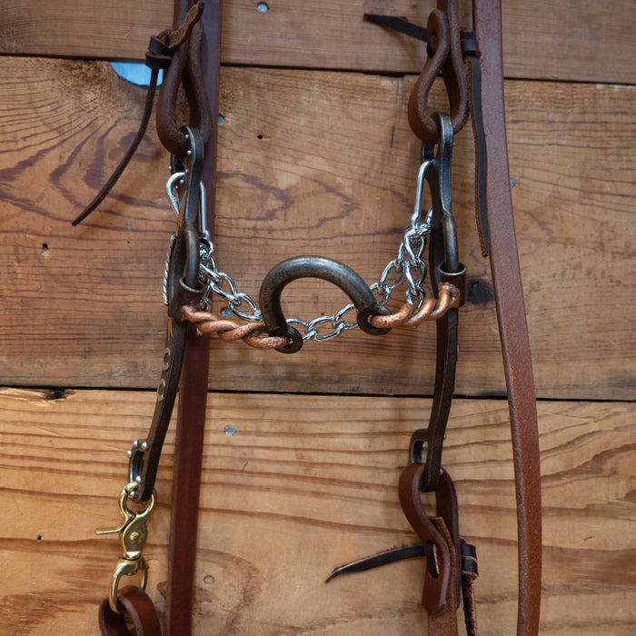 Tristan Mahoney Copper Twisted Wire Loose Port Bridle Rig